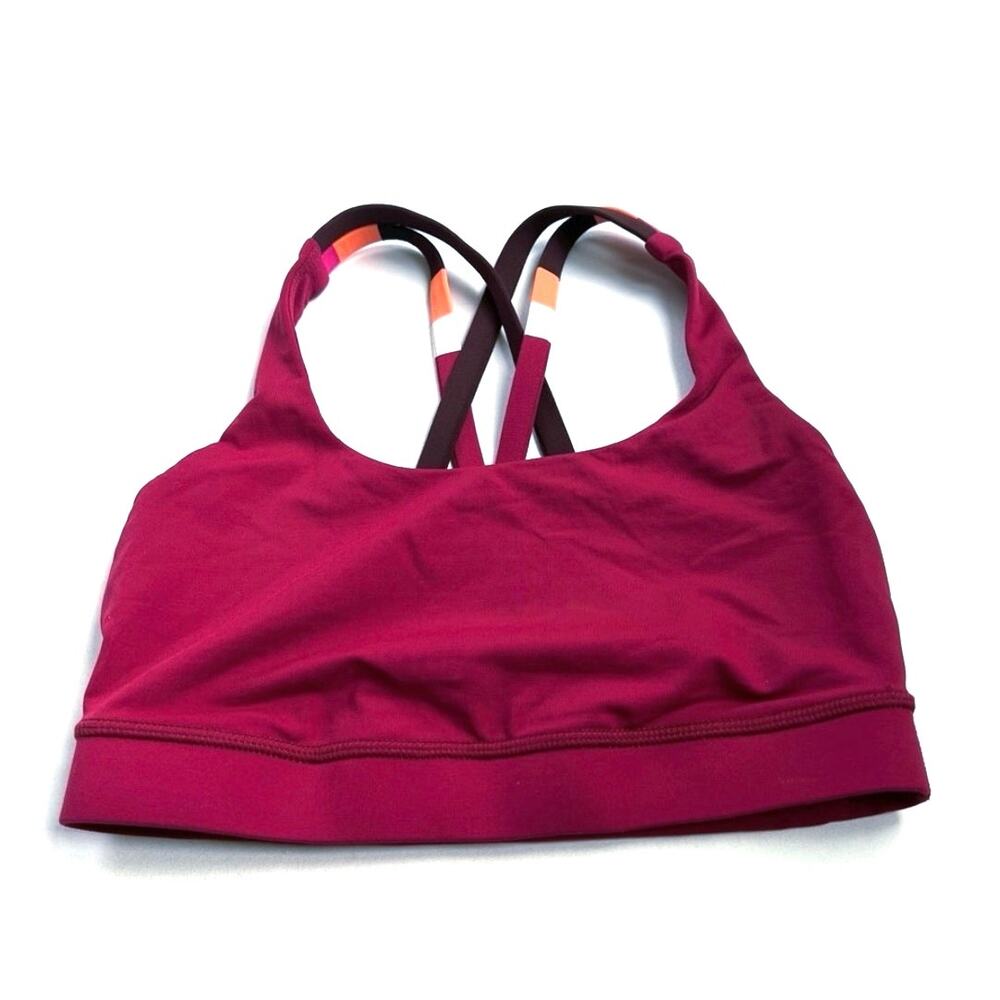 Lululemon purple criss cross stretchy women’s sport bra